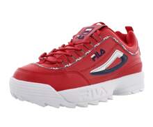 Fila Disruptor II Premium Biella Mens Shoes - 斐樂紅/斐樂海軍藍/白色 - 查看 2