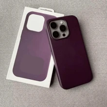 Leather Magsafe Case For IPhone 11 12 13 14 15 16 Pro Max With Magnetic Adsorption - 紫色 - 查看 1