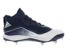 Adidas Icon V Bounce Mid Mens Shoes - Giày dép Trắng/Xanh navy đại học/Xanh navy đại học - Xem 3