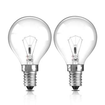 E14 Wax Warmer Bulbs 25W, Scentsy Bulb For Warmers Dimmable Wax Burner Bulb 230V, 2700K Warm White G45 Small Edison Screw Light Bulb For Wax Melt Burner, Oven Lamp, Up To 300°C, 2 Packs