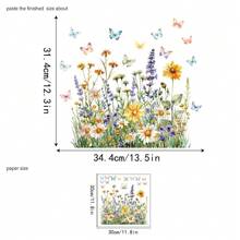 1pc Fresh White Daisy Flower Glass Sticker, Casual Daily Necessity, Stickers, Wall Decal, Vinly Decal For Home Decorations, Spring Decoration Items Refresh Your Home, Rama Decoration Stickers