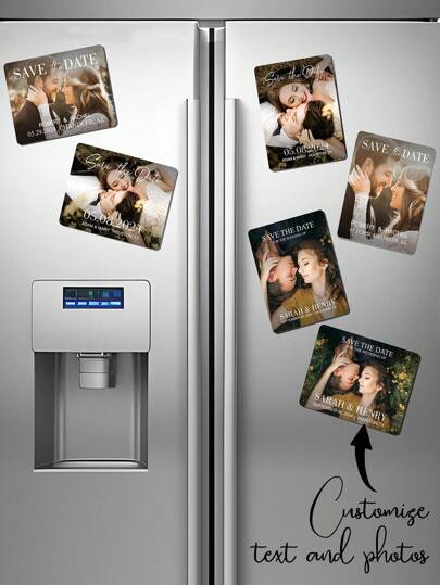 1Pc Personalized Photo Refrigerator Magnet, Custom Poster Theme Personalized Refrigerator Magnet, Customize Your Own Photo Magazine, Photo Print Refrigerator Magnet