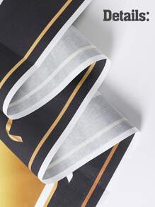 1 件 2025 届毕业背景派对装饰，涤纶黑金色闪光横幅，多用途祝贺毕业照相亭道具，毕业季照片悬挂旗帜，毕业背景布