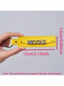 Personalisierter Acryl Mehrfarbiger Buchstaben Schlüsselanhänger, bestes Weihnachtsgeschenk, Geburtstagsüberraschung für Familie und Freunde, Leder Schlüsselanhänger, Acryl Namenspersonalisierung, Herbst/Winter Feiertags Geschenk, Überraschung für Lieblingsmenschen