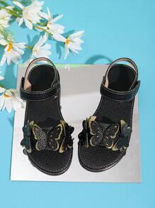 1 paar veelzijdige platte vlinderstrandsandalen voor meisjes, lente/zomer