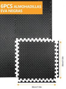 Freedom Tapete Foamy para Ejercicio, Alfombrilla antideslizante de alta densidad, Piso de Foamy de 30 * 30 cm, 1.2 cm de Grosor, Set de 6 Piezas, Material EVA, Fomi para Piso, Ideal para Tapete Gym, Yoga, Ejercicio Resistente