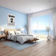 Seneca Quote On Life And Time Large Wooden Framed Wall Art Home Decor Canvas Painting- For Bedroom, Bathroom, Living Room, Office, Kitchen, Holiday Gift- 1pc - Multicolor - View 6