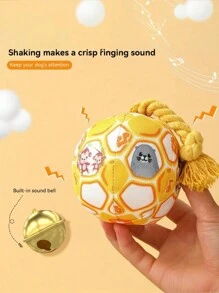 1 đồ chơi giải đố tương tác có tiếng kêu với chuông, âm thanh, tính năng mọc răng và nhai, màu sắc ngẫu nhiên, thích hợp cho chó nhỏ đến trung bình - Nhiều màu - Xem 5