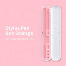 MAXMORS 1pc Portable Multi-Function Apple Pencil 1/2 Storage Box (Pencil And Accessories Not Included), Made Of High-Hardness ABS Material, Can Store Pencil/Charging Cable/Replacement Tips/Cap, Suitable For Capacitive Pen/Touch Pen, Convenient For Carrying When Traveling Or Learning, Compatible With Apple Pencil 1st/2nd/3rd Generation Pro - Pink - View 4
