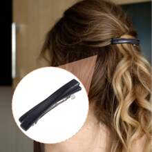 4 piezas de Elegantes pinzas de pelo lineales clásicas a presión para mujer, pinzas de pelo para coleta