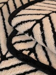 1 pezzo Copridivano bohémien in bianco e nero a righe - antiscivolo, antigraffio e amico degli animali domestici in poliestere per proteggere il divano - ideale per soggiorno e camera da letto, copridivano per divani amico degli animali domestici | estetica vintage | in tessuto di poliestere, copridivano per divani