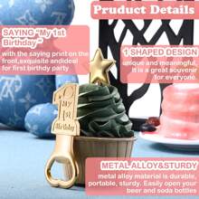 12 sztuk Złoty Kolor 1. Urodziny Otwieracze Do Butelek, Nadaje Się Na Prezent Urodzinowy Rocznicy, 1. Rocznica, Ujawnienie Płci I Preferencji Imprezy, Urodziny, Okazje Do Dawania Prezentów, Prezent Na Walentynki, Artykuły Kuchenne I Barowe, Upominki Na Imprezę, Dekoracje Pamiątkowe