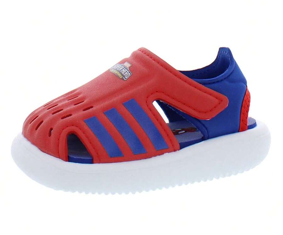 Adidas Water Sandal Spiderman Baby Boys Shoes - Đỏ rực rỡ/Xanh hoàng gia/Trắng - Xem 1