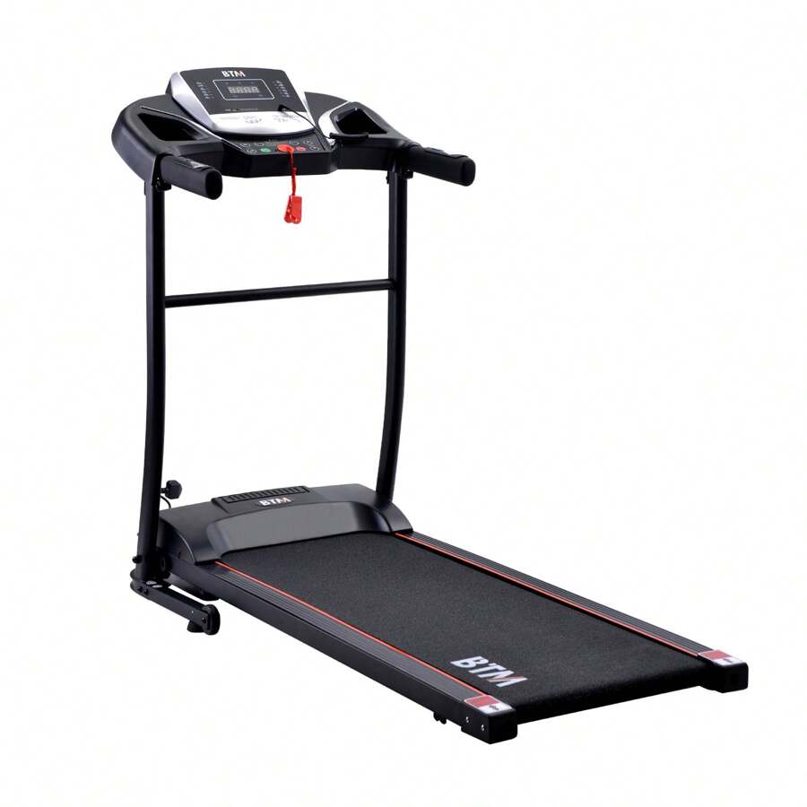 Hydraulic Folding Treadmill For Home/Office 12 Preset Programmes Easy Assembly 16 KM/H, 3 Levels Of Adjustable Incline - Black - View 1