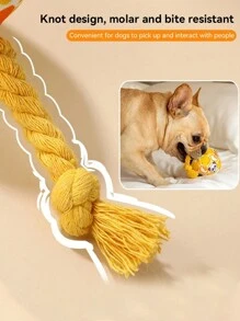 1 đồ chơi giải đố tương tác có tiếng kêu với chuông, âm thanh, tính năng mọc răng và nhai, màu sắc ngẫu nhiên, thích hợp cho chó nhỏ đến trung bình - Nhiều màu - Xem 6