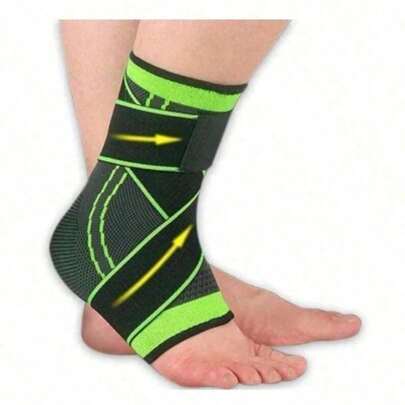Tornozeleira Anti-Derrapante Ortopédica Ajustável Esportiva Proteção de Joelho