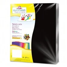 Papel Bond Negro Carta 75grs 100hjs - Negro - Ver 1