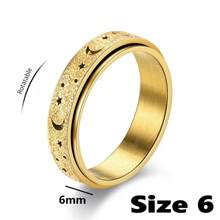 1pc Hollow Star Moon Stainless Steel Exquisite Ring,Special Gifts For Family And Friends