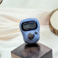 1 pieza Contador de anillos electrónico, Contador digital portátil para aliviar el estrés, para oración, entrenamiento, yoga, conteo, contador de anillos para dedos, estilo de anillo con pantalla digital y conteo electrónico