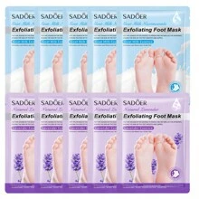SADOER 5 对/10 对去角质足膜去角质足膜，便携式一次性足霜，袜子修脚去角质死皮去除足膜去角质保湿 - 彩色 - 查看 6
