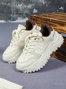 Zapatillas casuales de estilo Athflow retro de dos colores para hombre, adecuadas para fiestas, negocios, cómodas, transpirables y con suela gruesa, zapatos deportivos de moda