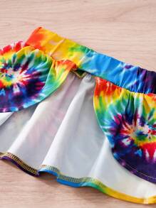 1 bộ quần áo bikini cho thú cưng kiểu dáng nghỉ hè nhuộm tie-dye. - Nhiều màu - Xem 7