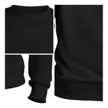 Kit 2 Moletom Masculino Blusa De Frio Gola Careca Unissex Algodão Casaco Feminino