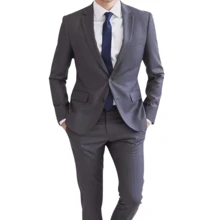 Slim Fit Business Suit, Complete Executive Standard (Pants + Blazer)
