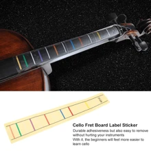 Cello Fretboard Note Stickers | Viola Fingerboard Position Stickers | Violin Fretboard Note Scale Stickers - Multicolor - View 4