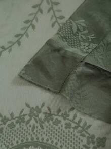 1 rèm cửa sổ voan xếp nếp lãng mạn kiểu Pháp màu xanh lá cây, phong cách Pháp thanh lịch với túi đựng hoa cho phòng khách, phòng ngủ, văn phòng, nhà bếp - màu xanh lá - Xem 10