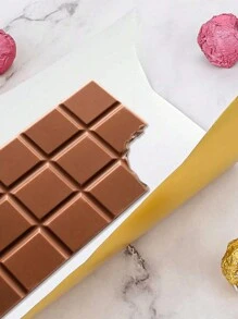 100 Pieces Gold Foil Candy Wrappers Chocolate Wrappers Large Chocolate Bar Wrapping, 7.8 Inch X 7.8 Inch With Heavy Paper Backing Foil, Party Favors Wrappers For Parties, Weddings, Birthdays, Homemade Candy, Chocolate Wrappers - Multicolor - View 3