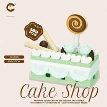 Bộ 9 khối xây dựng tiệc ngọt, Bộ khối xây dựng bánh sinh nhật tự làm, Hộp quà tặng sinh nhật tiệc/sự kiện, Bộ khối xây dựng trẻ em, Thích hợp cho bé trai và bé gái - bữa tiệc tráng miệng - Xem 19