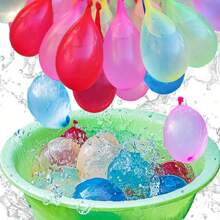 111 piezas de globos de agua autosellables de llenado rápido, globos de goma de colores variados para fiestas de verano, peleas de agua al aire libre, forma redonda, sin necesidad de electricidad - paquete de colores surtidos para diversión familiar