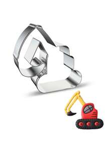 Stainless Steel Cookie Mold Engineering Vehicle Traffic Train Excavator Crane DIY Cookie Cake Mold 1 Piece