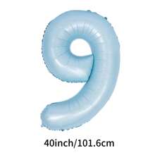40 Inch Large Numbers Balloons, Foil Mylar Big Number Balloons For Birthday Party Supplies Decorations, Christmas - Baby Blue - View 18