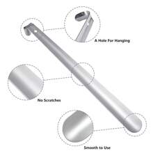 1pc 20.47inch/52cm Stainless Steel Shoe Horn, Slouchy Shoe Helper, Pregnancy Assistance Shoe Puller, No Bending Down - Stainless Steel - View 7