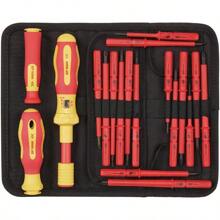 Draper XP1000 19 Piece Precision Screwdriver Set | VDE Dual Insulated Interchangeable Blade | Electrical Tool Driver Set | Hand Tools Set | 81762 - Single - View 2