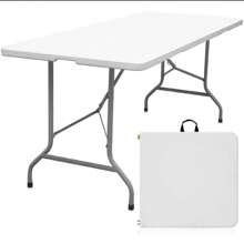 Folding Table 1.80 Meters, Garden Table, Outdoor Table, Outdoor Tables. Portfolio Table - White - View 1