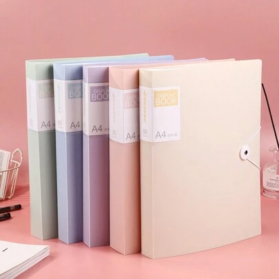 1 件 A4 透明文件夹，多层文件夹，30 页，适合学生、试卷、大容量、返校必备品、感恩节、圣诞节、生日万圣节装饰创意礼物返校、返校、学校用品