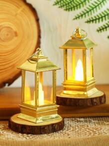 1 szt. Miniaturowa, ręczna, dekoracyjna lampka LED, zasilana bateryjnie, mała lampka nocna do dekoracji domu, lampka ozdobna ze świecą LED, mała lampka wiatrowa do dekoracji biurka, odpowiednia do dekoracji przyjęć, stołu jadalnego, lampionów ślubnych, oświetlenia do dekoracji stołu świątecznego