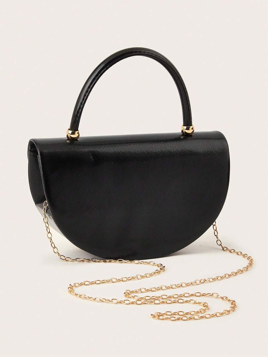 Elegant Ladies Handbag, Minimalist Design Clutch Bag With Chain