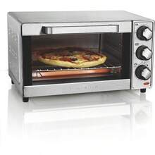 Hamilton Beach 31401, Horno Tostador De 4 Rebanadas Acero Inoxidable Hombres, Plateado, 12 Litros - Gris - Ver 1