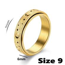 1pc Hollow Star Moon Stainless Steel Exquisite Ring,Special Gifts For Family And Friends