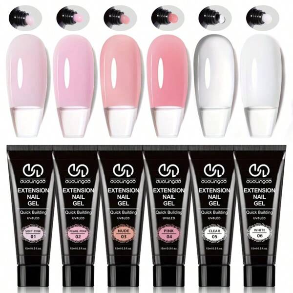 Easy-To-Use Quick Build Nail Lengthening Gel For Protecting And Strengthening Nails, Perfect For Daily Nail Care - Easy To Use Toothpaste Shaped Bottle