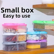 1 Set 4-Compartment Food Storage Container, Meat Dedicated Portioned Preservation Box, Fridge/Freezer Meat Storage Organizer - Multicolor - View 14