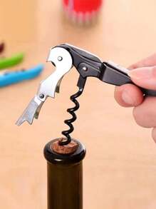 5 Pieces Premium Red Wine Opener Set, Includes Red Wine Bottle Model Storage Box, One-Stop Solution, Luxury Elegant Style, Home Decor, Holiday Gift, Cup Accessory, Friends Gift, Family Gift, Party Gift, For Outdoor, Camping - Multicolor - View 6