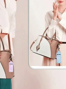 Chapsticks Holder Keychain For Lipstick Lip Balm Keychain Holder With Clip Stocking Stuffers For Women Winter,Lipstick Sleeve Pouch Lip Balm Bag,Portable Pocket Lip Gloss Tube Holder ,Travel Accessory,Lipstick Cover Key Chain, Multi-Function Accessories - Multicolor - View 8