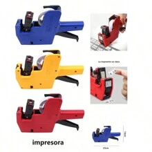 Pistola de Etiquetas Etiquetadora 8 Digitos Precios Lote Caducidad Fecha Tienda Precio Productos - Multicolor - Ver 2