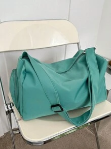 Mochila deportiva de yoga de gran capacidad y peso ligero, con separación impermeable de y húmedo, adecuada para gimnasio, viajes, transporte, bolsa de almacenamiento de viaje, ropa de - Verde - Ver 5