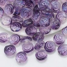 30 Peças Contas Espaçadoras de Cristal de Vidro Coloridas Eletrodepositadas no formato de Pirulito Candy de 12mm e Golfinho de 11*16mm, Material de Artesanato de Joias DIY para Colar, Pulseira, Brinco, Presentes de Feriados e Aniversário